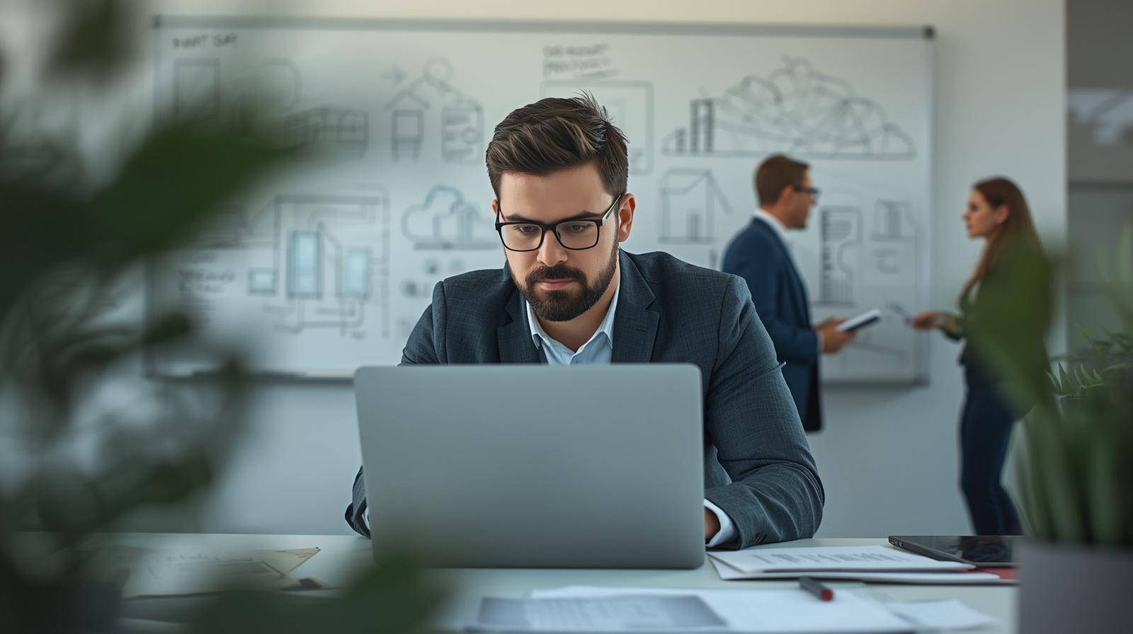 Tech recruiter analyzing advanced talent search queries