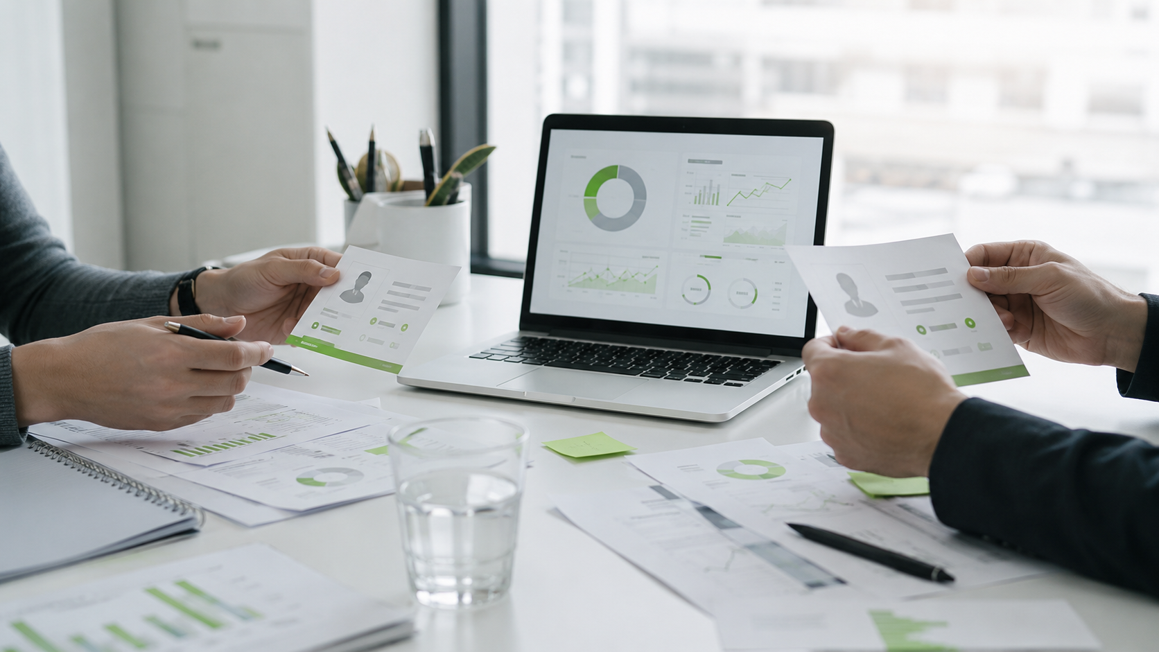 Recruiting-Team analysiert IT-Recruiting-Kennzahlen, Pipeline-Qualität und Besetzungsrisiken
