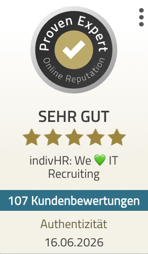 ProvenExpert Bewertungssiegel indivHR